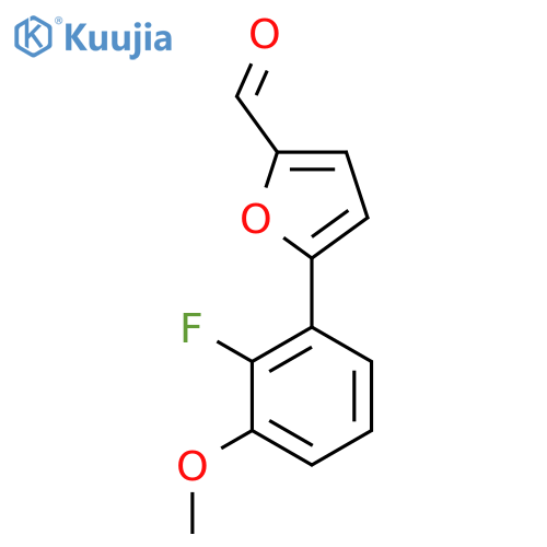 5-(2-fluoro-3-methoxyphenyl)furan-2-carbaldehyde structure
