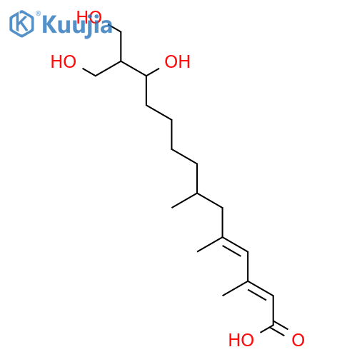 2,4-Tetradecadienoic acid, 12,14-dihydroxy-13-(hydroxymethyl)-3,5,7-trimethyl- structure