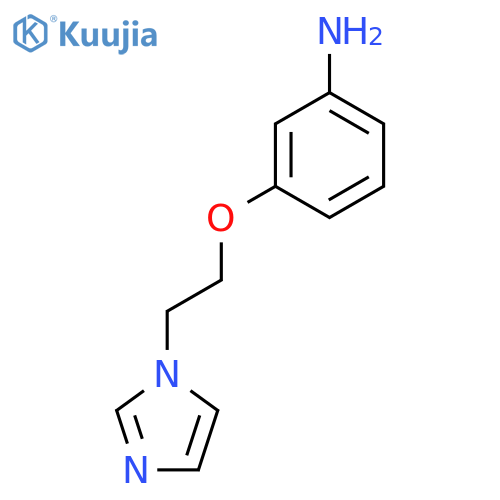 Benzenamine, 3-[2-(1H-imidazol-1-yl)ethoxy]- structure