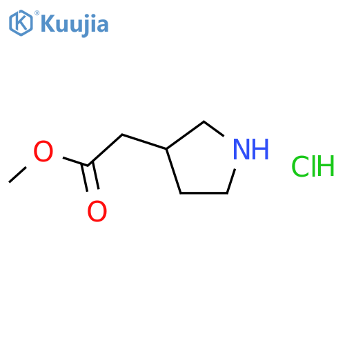 3-Pyrrolidineacetic Acid Methyl Ester Hydrochloride structure