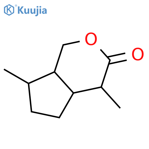 Cyclopenta[c]pyran-3(1H)-one,hexahydro-4,7-dimethyl- structure