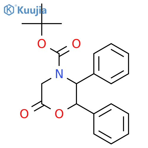 (2R,3S)-6-Oxo-2,3-diphenyl-4-morpholinecarboxylic Acid tert-Butyl Ester structure