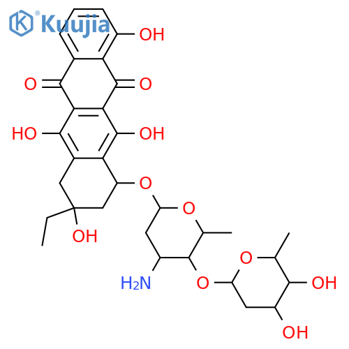 Rubomycin M; 13-Deoxo, O-de-Me structure