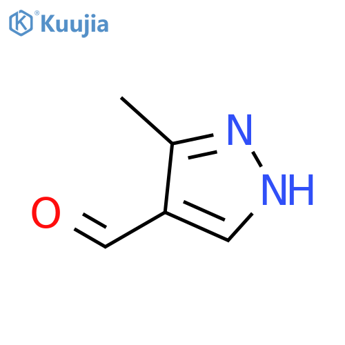 3-Methyl-1H-pyrazole-4-carbaldehyde structure