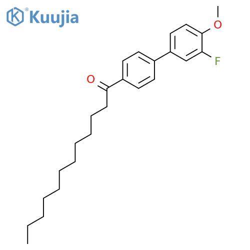 1-DODECANONE, 1-(3'-FLUORO-4'-METHOXY[1,1'-BIPHENYL]-4-YL)- structure