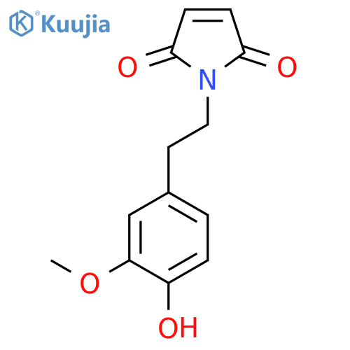 1-[2-(4-hydroxy-3-methoxyphenyl)ethyl]pyrrole-2,5-dione structure