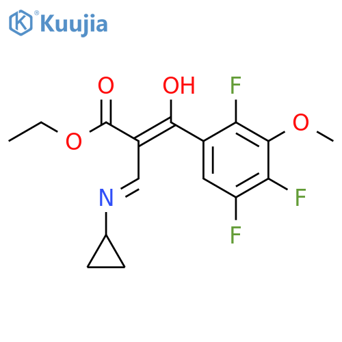 2-(2,4,5-Trifluoro-3-methoxybenzoyl)-3-cyclopropylaminoacrylic Acid Ethyl Ester structure