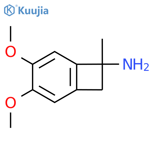 3,4-dimethoxy-7-methyl-bicyclo[4.2.0]octa-1,3,5-trien-7-amine structure