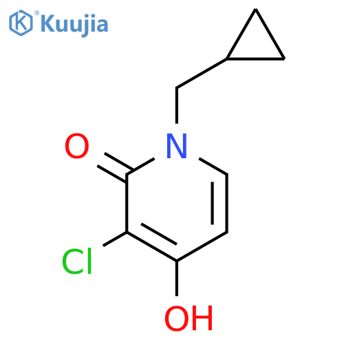 3-Chloro-1-(cyclopropylmethyl)-4-hydroxypyridin-2(1H)-one structure