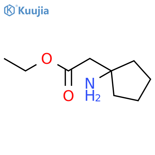 Ethyl 2-(1-Aminocyclopentyl)acetate structure