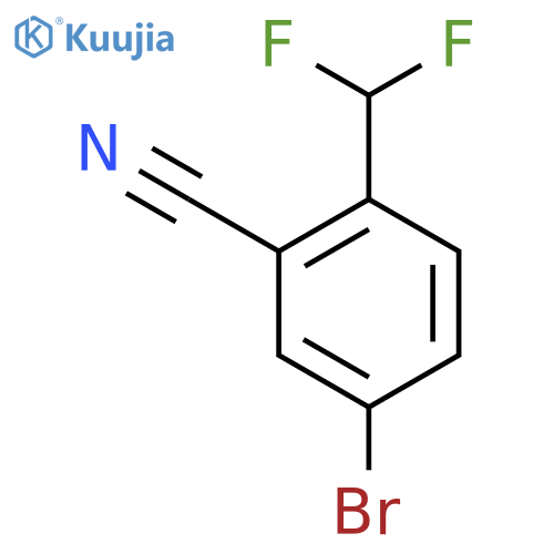 5-Bromo-2-(difluoromethyl)benzonitrile structure