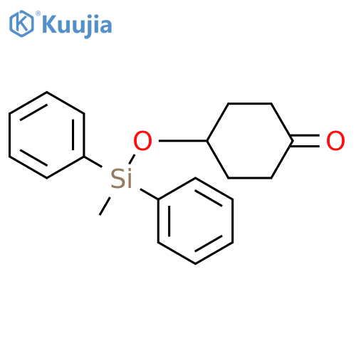 Cyclohexanone, 4-[(methyldiphenylsilyl)oxy]- structure
