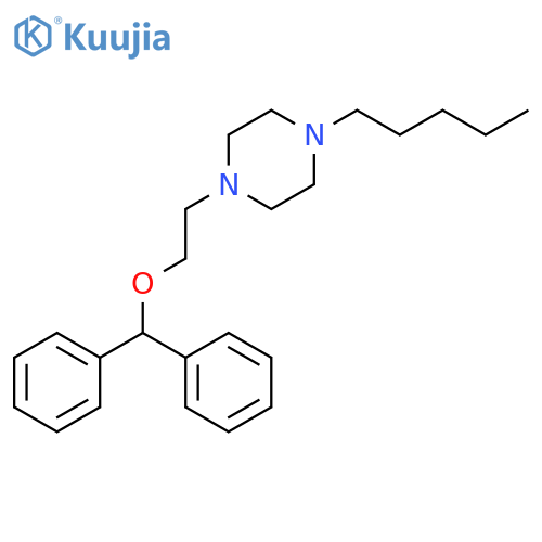Piperazine, 1-[2-(diphenylmethoxy)ethyl]-4-pentyl- structure