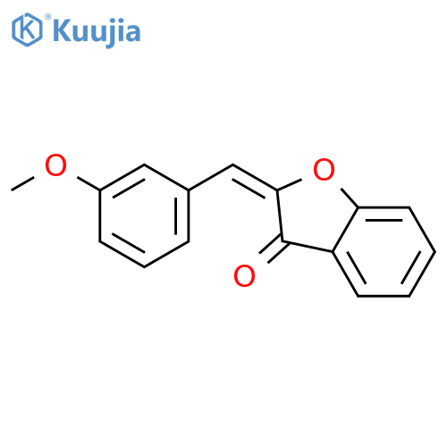 2-[(3-methoxyphenyl)methylidene]-1-benzofuran-3-one structure