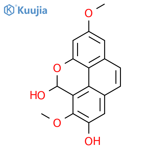 7-hydroxy-2,6-dimethoxy-5H-phenanthro[4,5-bcd]pyran-5-ol structure