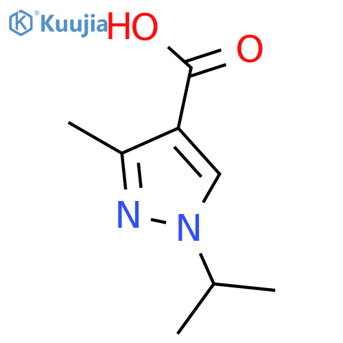 3-methyl-1-(propan-2-yl)-1H-pyrazole-4-carboxylic acid structure