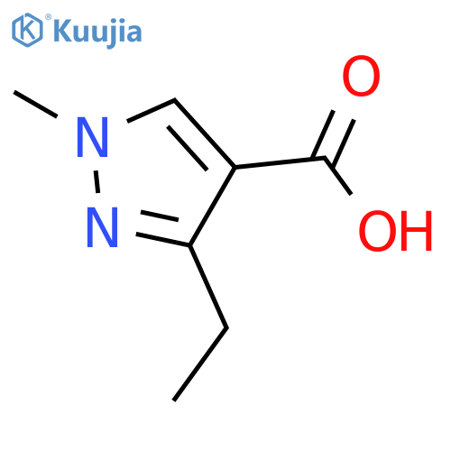 3-Ethyl-1-methyl-1H-pyrazole-4-carboxylic Acid structure
