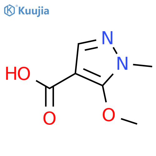 5-methoxy-1-methyl-1H-pyrazole-4-carboxylic acid structure