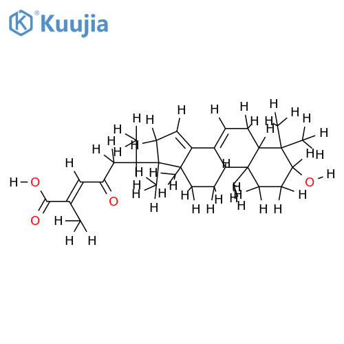 (3alpha,24E)-3-Hydroxy-23-oxo-7,14,24-mariesiatrien-26-oic acid structure