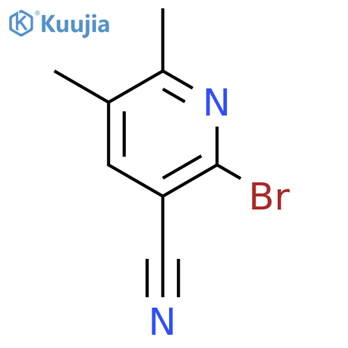 2-bromo-5,6-dimethyl-pyridine-3-carbonitrile structure