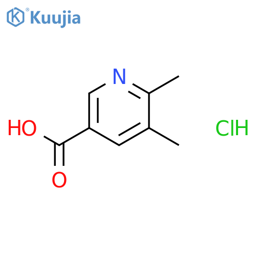 5,6-dimethylpyridine-3-carboxylic acid hydrochloride structure
