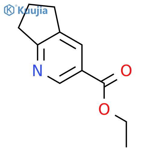 Ethyl 6,7-dihydro-5H-cyclopenta[b]pyridine-3-carboxylate structure