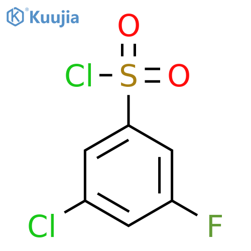 3-Chloro-5-fluorobenzene-1-sulfonyl chloride structure