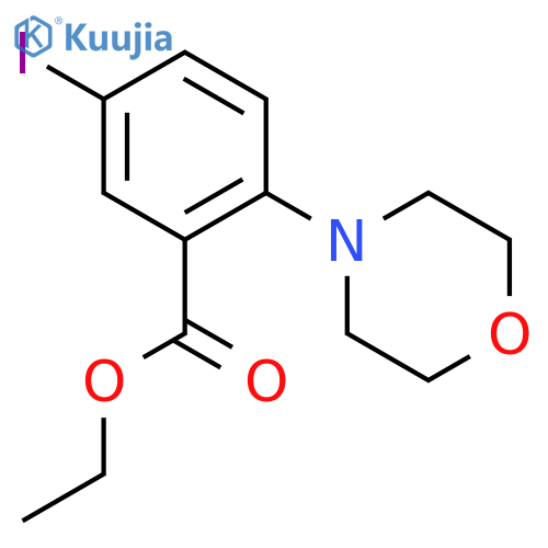 Ethyl 5-iodo-2-morpholinobenzoate structure
