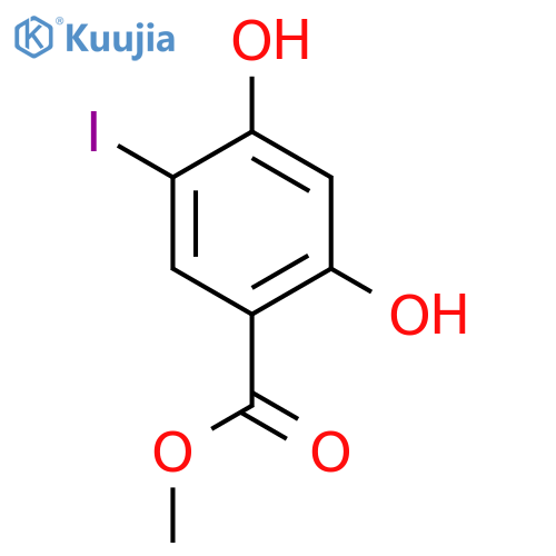 Methyl 2,4-dihydroxy-5-iodobenzoate structure