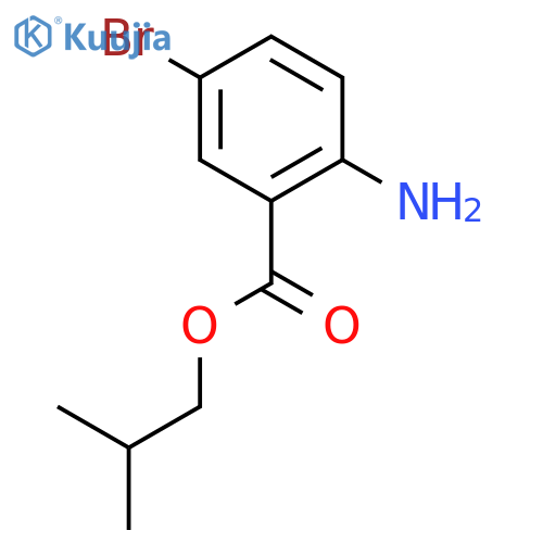 Isobutyl 2-amino-5-bromobenzoate structure