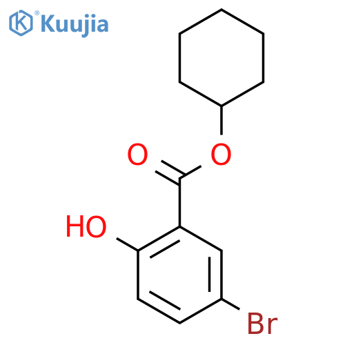 Cyclohexyl 5-bromo-2-hydroxybenzoate structure