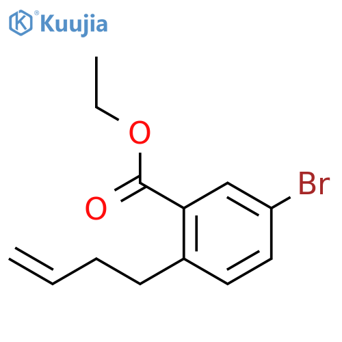 Ethyl 5-bromo-2-(but-3-en-1-yl)benzoate structure
