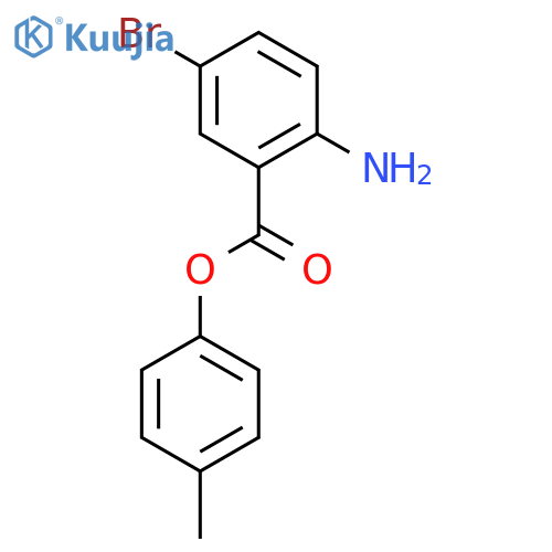 p-Tolyl 2-amino-5-bromobenzoate structure