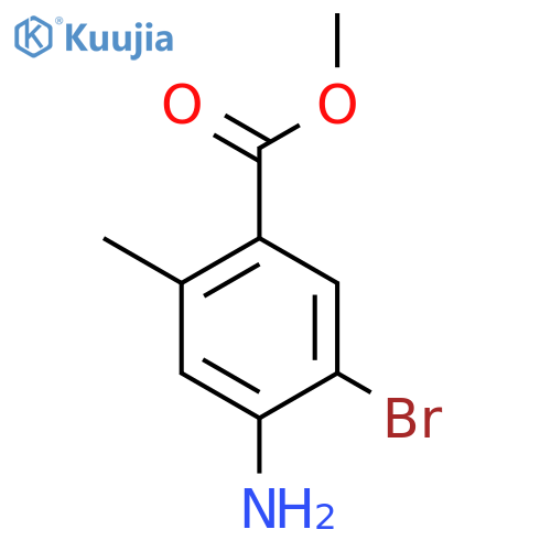 Methyl 4-amino-5-bromo-2-methylbenzoate structure