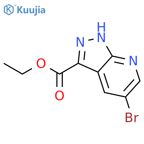 Ethyl 5-Bromo-1H-pyrazolo3,4-bpyridine-3-carboxylate structure