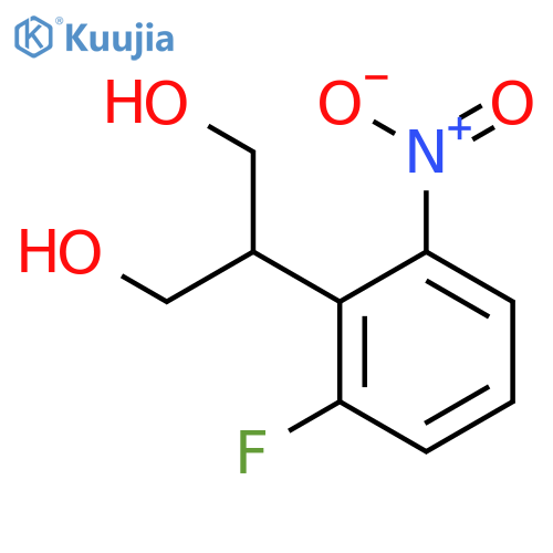 2-(2-Fluoro-6-nitrophenyl)propane-1,3-diol structure