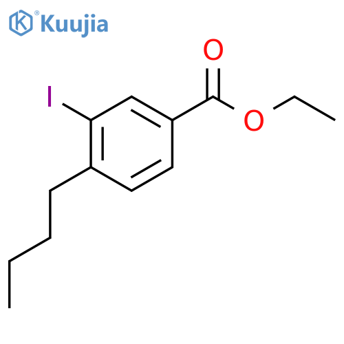Ethyl 4-butyl-3-iodobenzoate structure