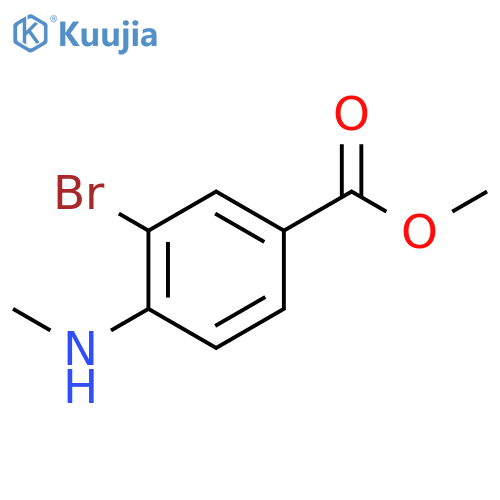 Methyl 3-bromo-4-(methylamino)benzoate structure