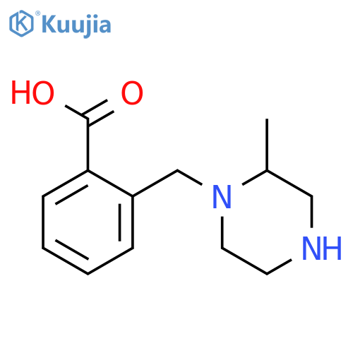 1-(2-Carboxyphenyl methyl)-2-methyl piperazine structure