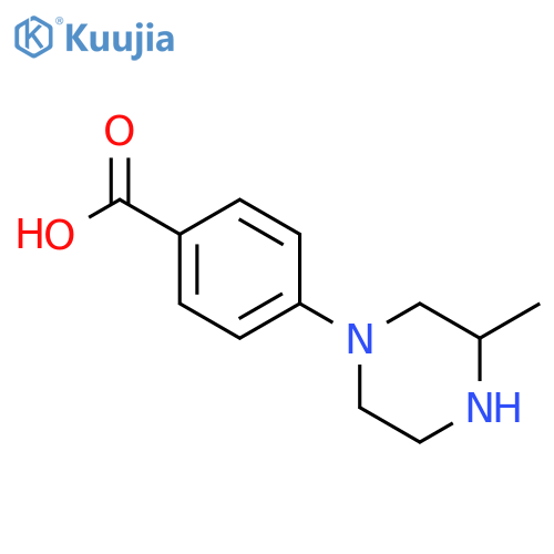 4-(3-methylpiperazin-1-yl)benzoic acid structure
