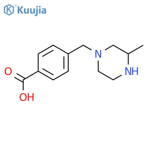1-(4-Carboxyphenyl methyl)-3-methyl piperazine structure