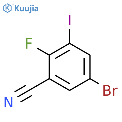 Benzonitrile, 5-bromo-2-fluoro-3-iodo- structure