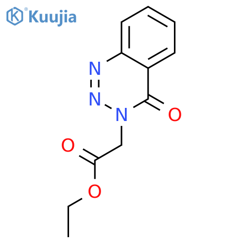 ethyl 2-(4-oxo-3,4-dihydro-1,2,3-benzotriazin-3-yl)acetate structure