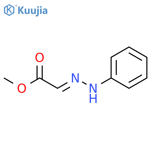 Acetic acid, (phenylhydrazono)-, methyl ester structure