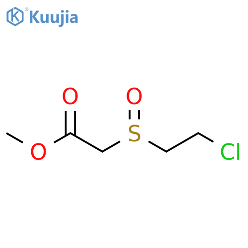 ACETIC ACID, [(2-CHLOROETHYL)SULFINYL]-, METHYL ESTER structure