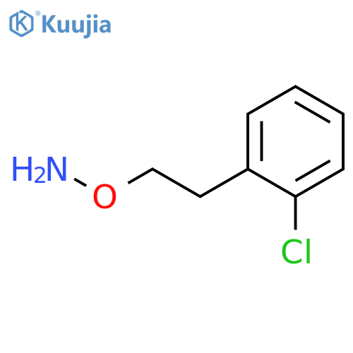 O-2-(2-chlorophenyl)ethylhydroxylamine structure