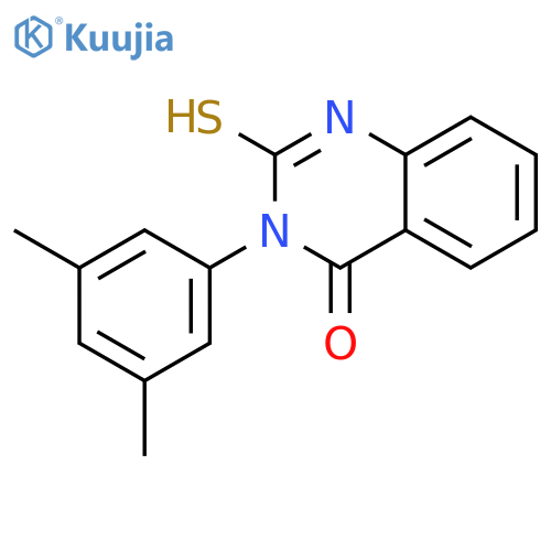 3-(3,5-dimethylphenyl)-2-sulfanylidene-1,2,3,4-tetrahydroquinazolin-4-one structure