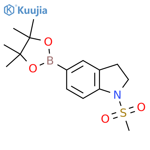 1-(Methylsulfonyl)-5-(4,4,5,5-tetramethyl-1,3,2-dioxaborolan-2-yl)indoline structure