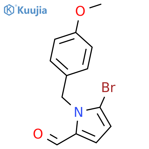 5-Bromo-1-(4-methoxybenzyl)pyrrole-2-carbaldehyde structure