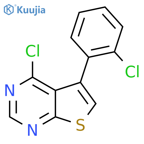 4-Chloro-5-(2-chlorophenyl)thieno[2,3-d]pyrimidine structure